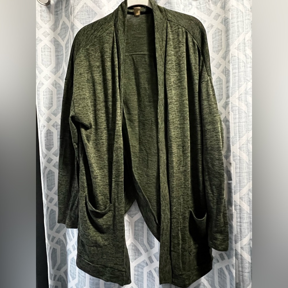 Xersion Forest Green Knit Cardigan